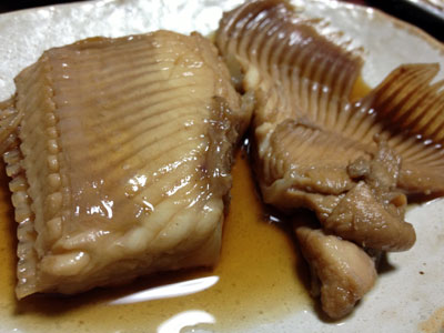 カスベの煮付け カスベとはエイのことです 小樽で家庭料理