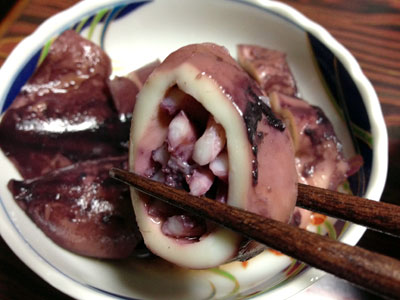 初夏のスルメイカはまだ小さいので丸ごとさっと煮付けました 小樽で家庭料理
