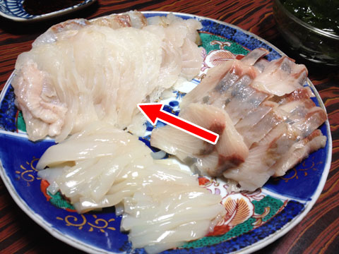 珍しくクロガシラガレイの刺身です 小樽で家庭料理
