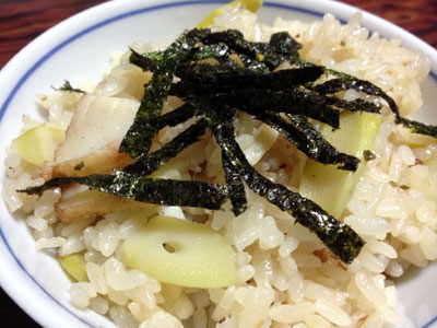 タケノコ（細竹）ご飯