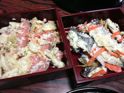 鮭とハタハタの飯寿司(イズシ)