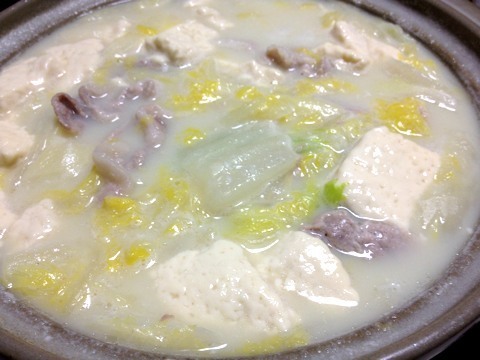 白菜と豆腐のトロトロ鍋3