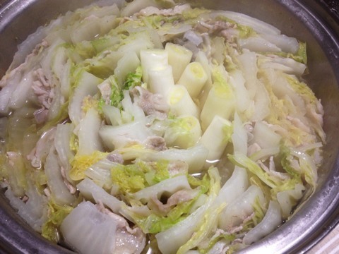 白菜と豚バラの重ね鍋2