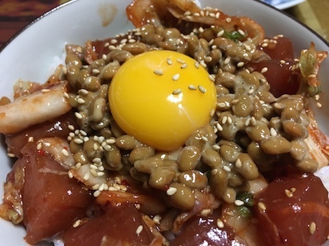マグロ納豆キムチ丼2