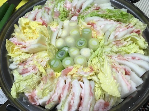 白菜と豚バラの重ね鍋2