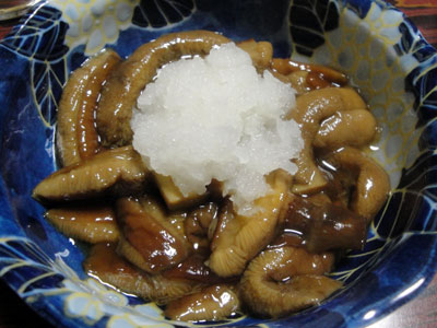 ラクヨウの醤油煮